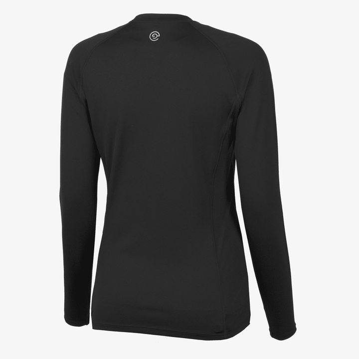 Elaine is a Thermal base layer golf top for Women in the color Black/Red(10)