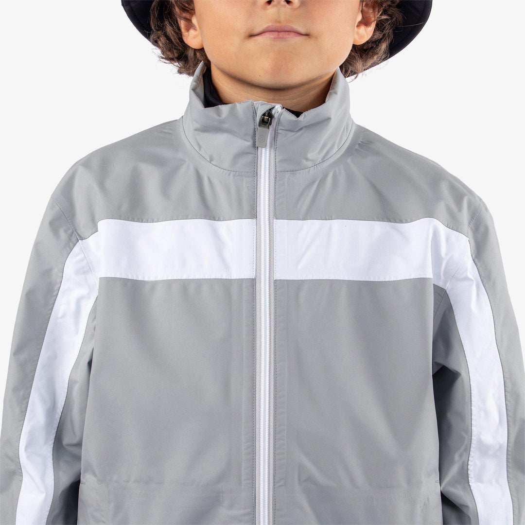 Robert is a Waterproof jacket for  in the color Sharkskin/White(4)
