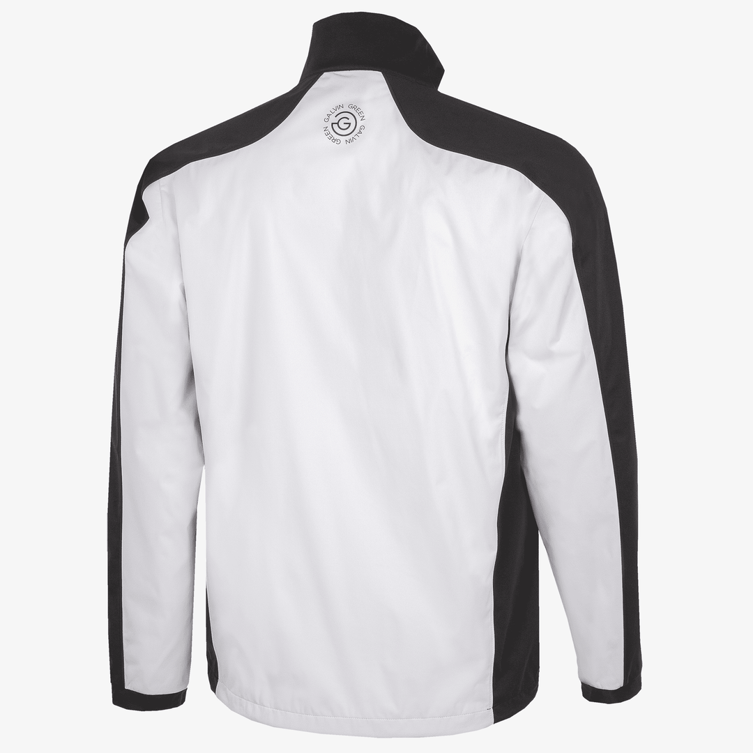Lawrence is a Windproof and water repellent jacket for  in the color White/Black/Red(7)