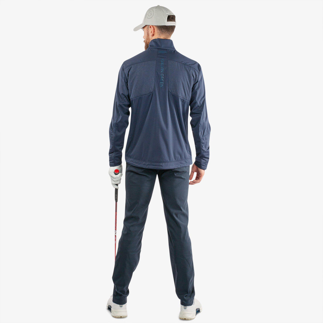 Layton is a Windproof and water repellent golf jacket for Men in the color Navy(8)