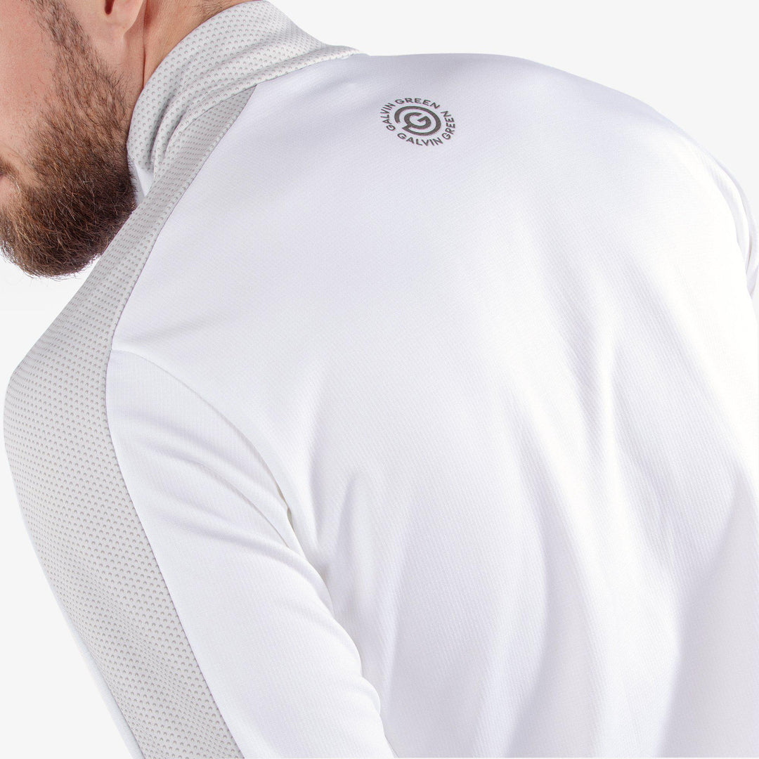 Dawson is a Insulating golf mid layer for Men in the color White/Cool Grey(5)