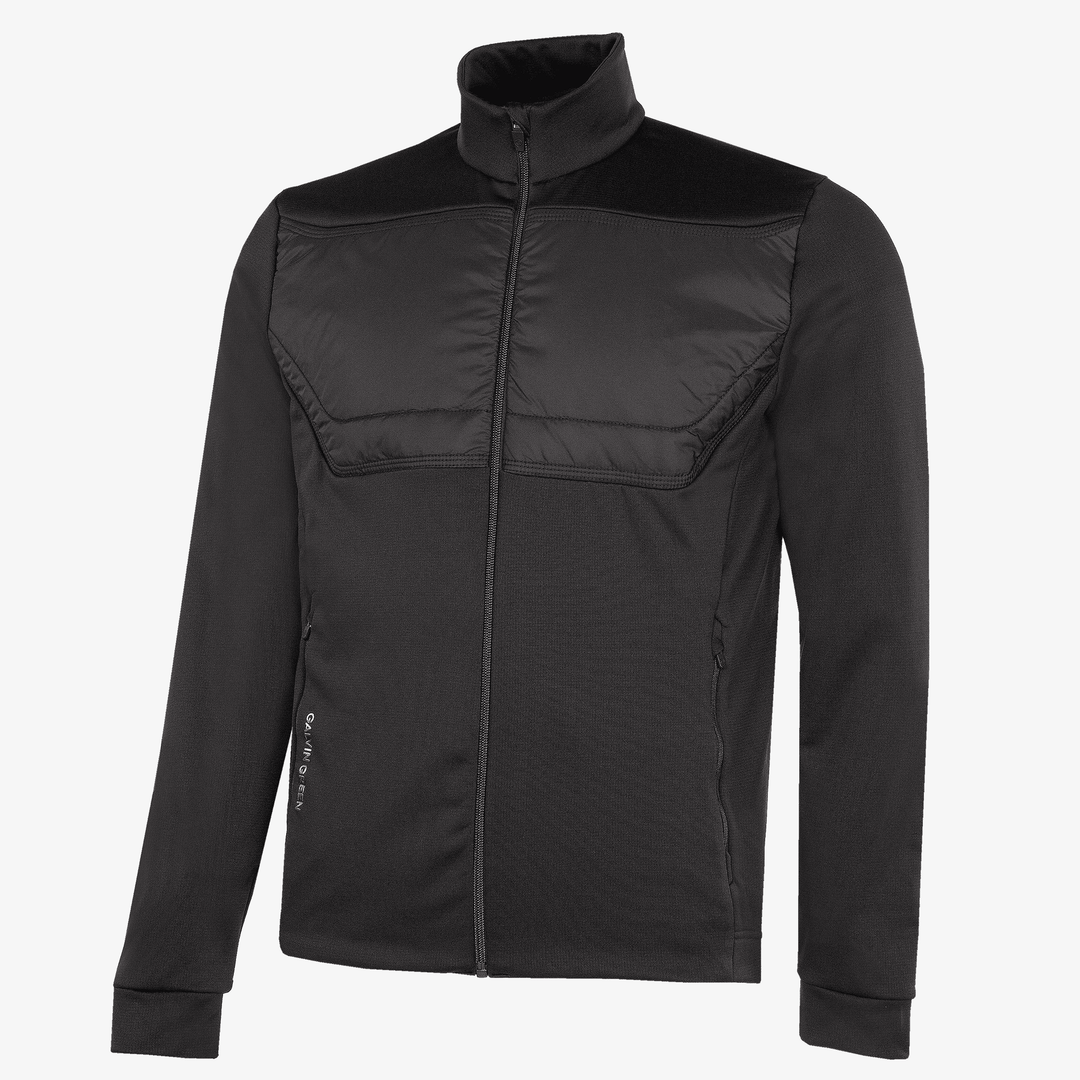 Dylan is a Insulating golf mid layer for Men in the color Black(0)
