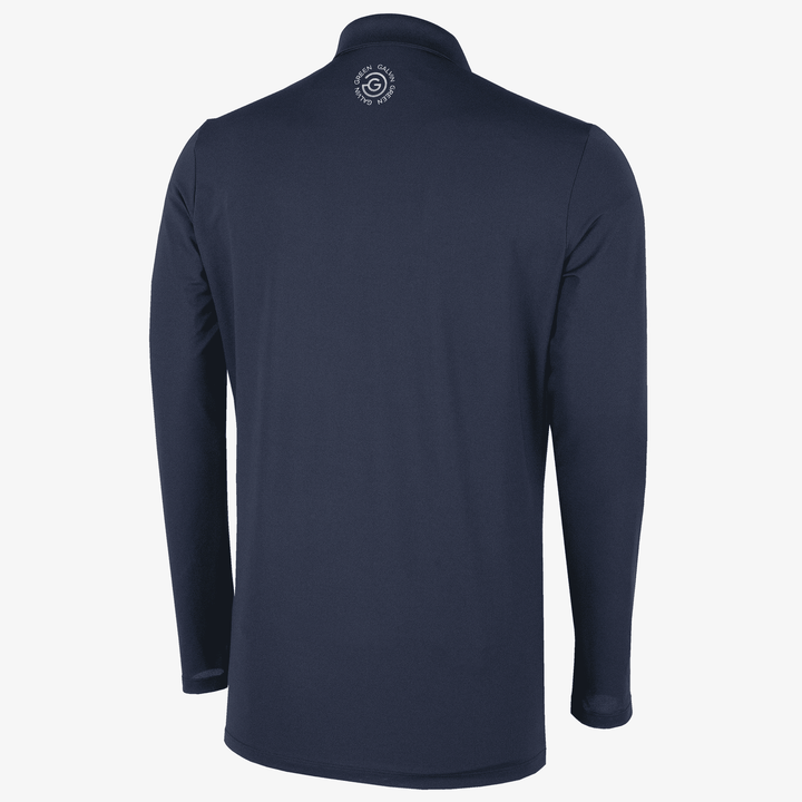 Marwin is a Breathable long sleeve golf shirt for Men in the color Navy(9)