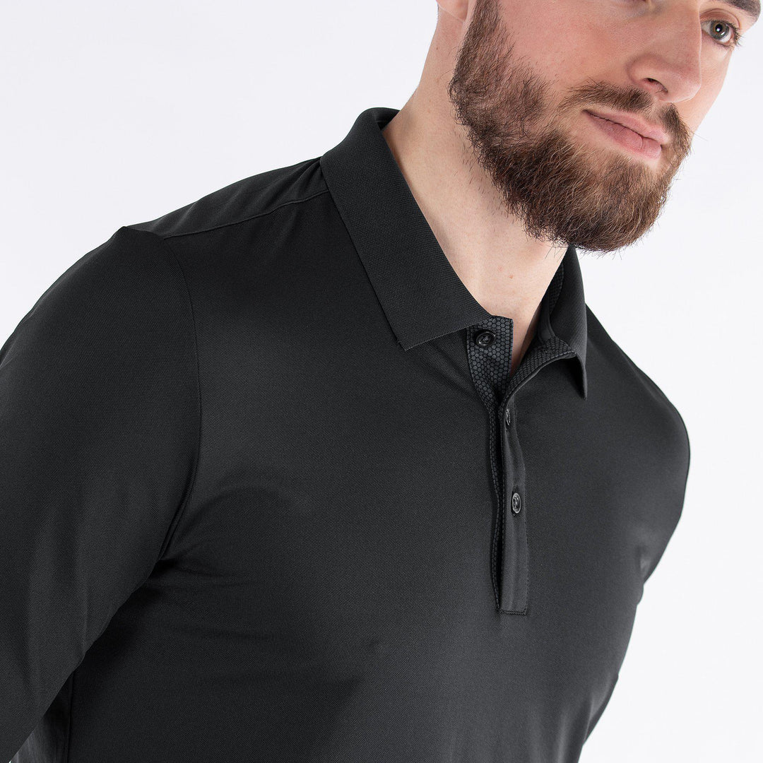 Marwin is a Breathable long sleeve shirt for  in the color Black(5)