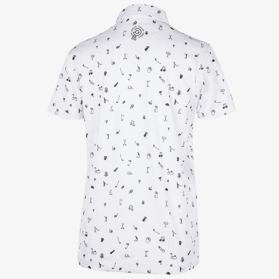 Rowan is a Breathable short sleeve shirt for  in the color White/Black(7)