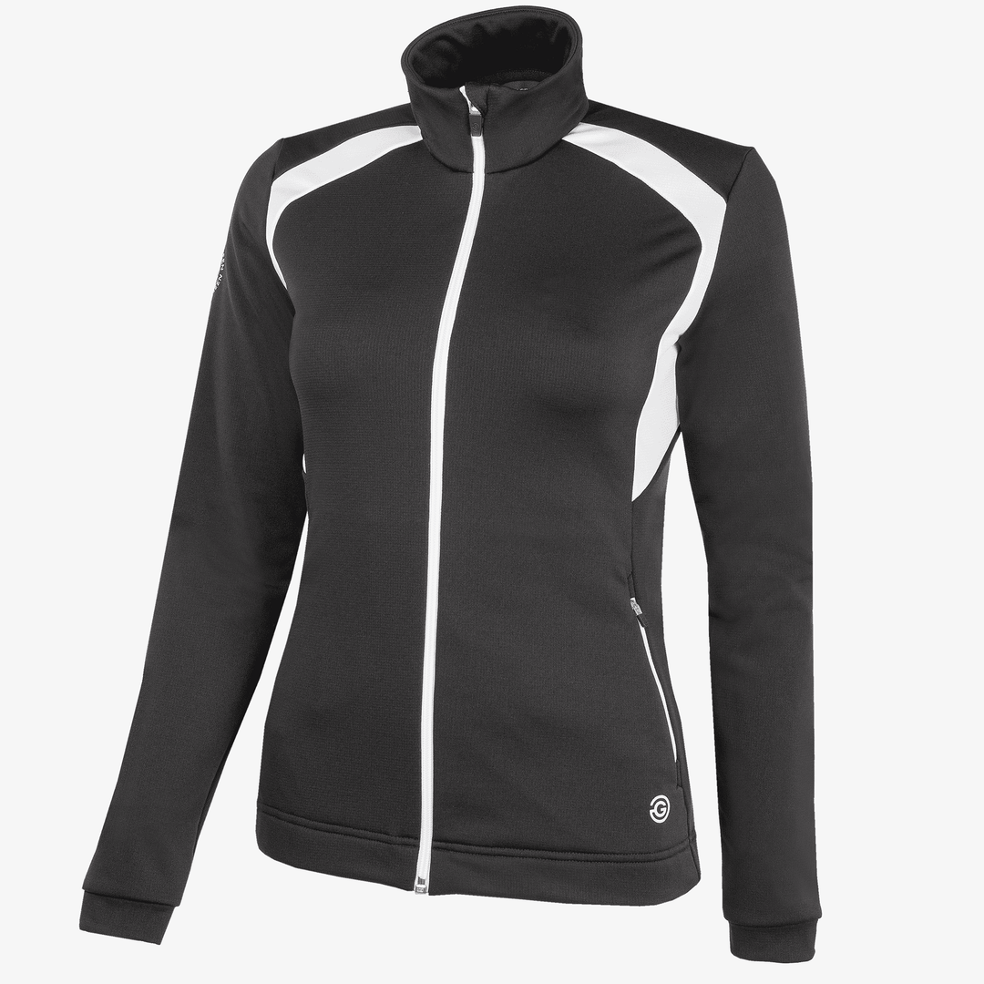 Destiny is a Insulating golf mid layer for Women in the color Black/White(0)