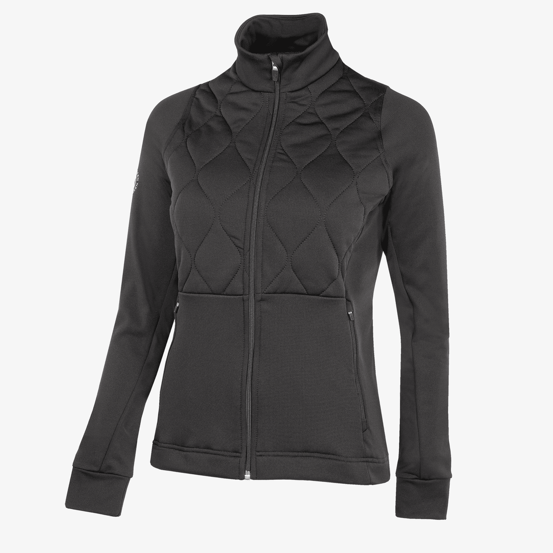 Darlena is a Insulating golf mid layer for Women in the color Black(0)
