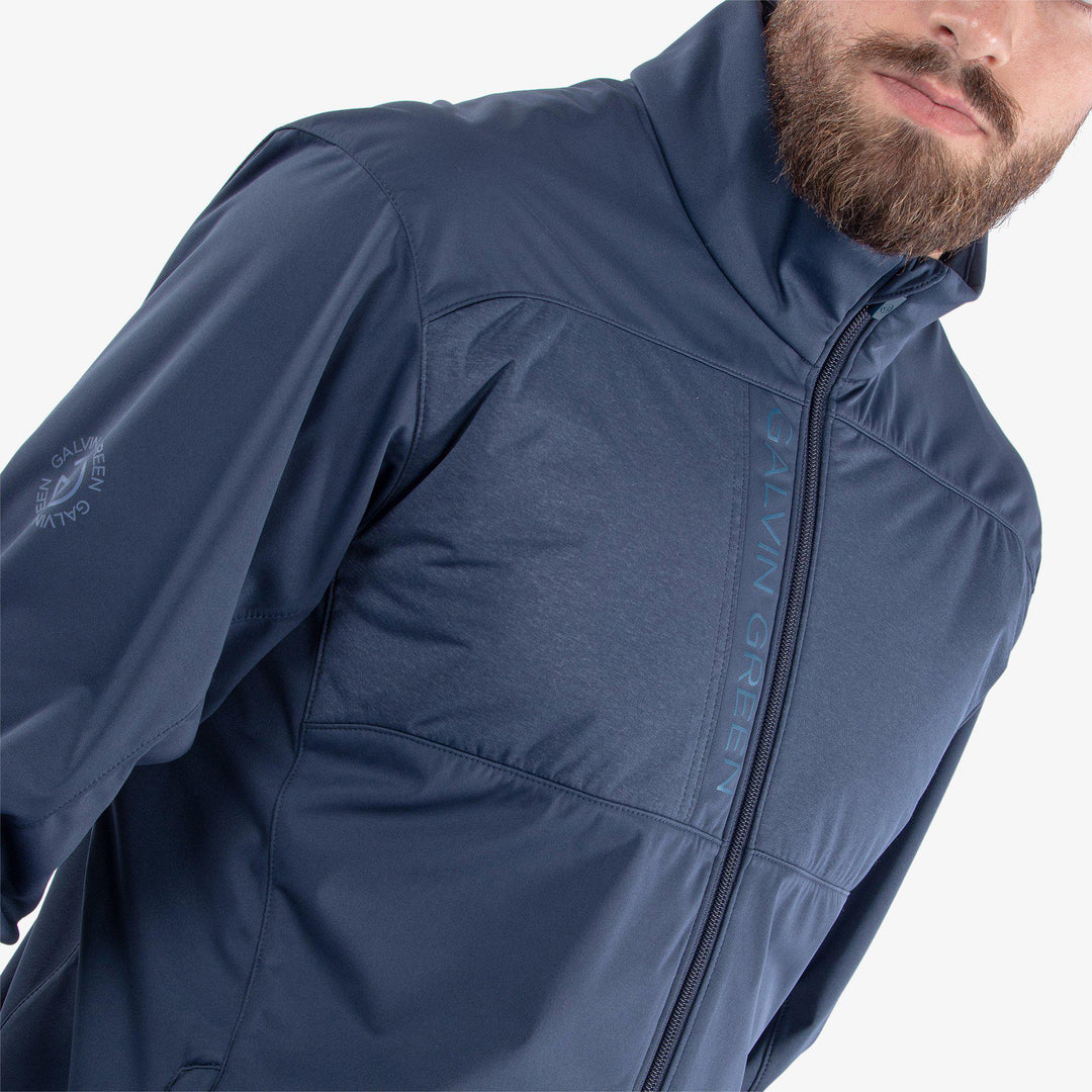 Layton is a Windproof and water repellent jacket for  in the color Navy(3)
