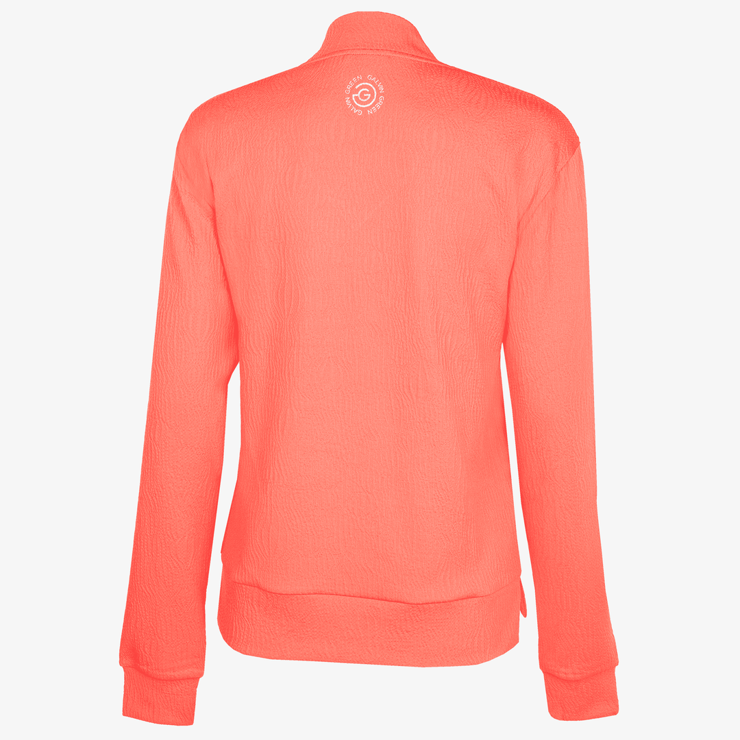 Donya is a Insulating golf mid layer for Women in the color Sugar Coral(9)