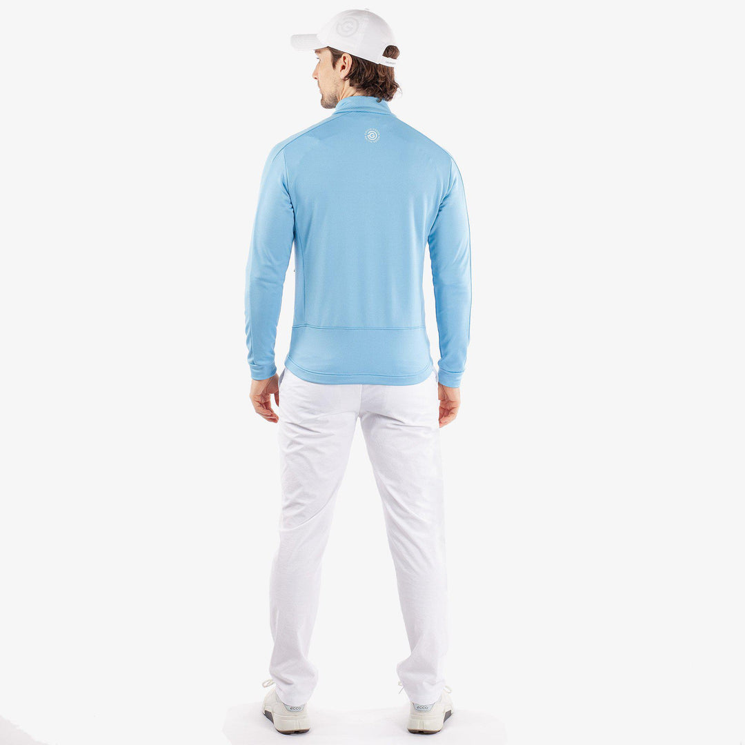 Dawson is a Insulating golf mid layer for Men in the color Alaskan Blue/White(7)