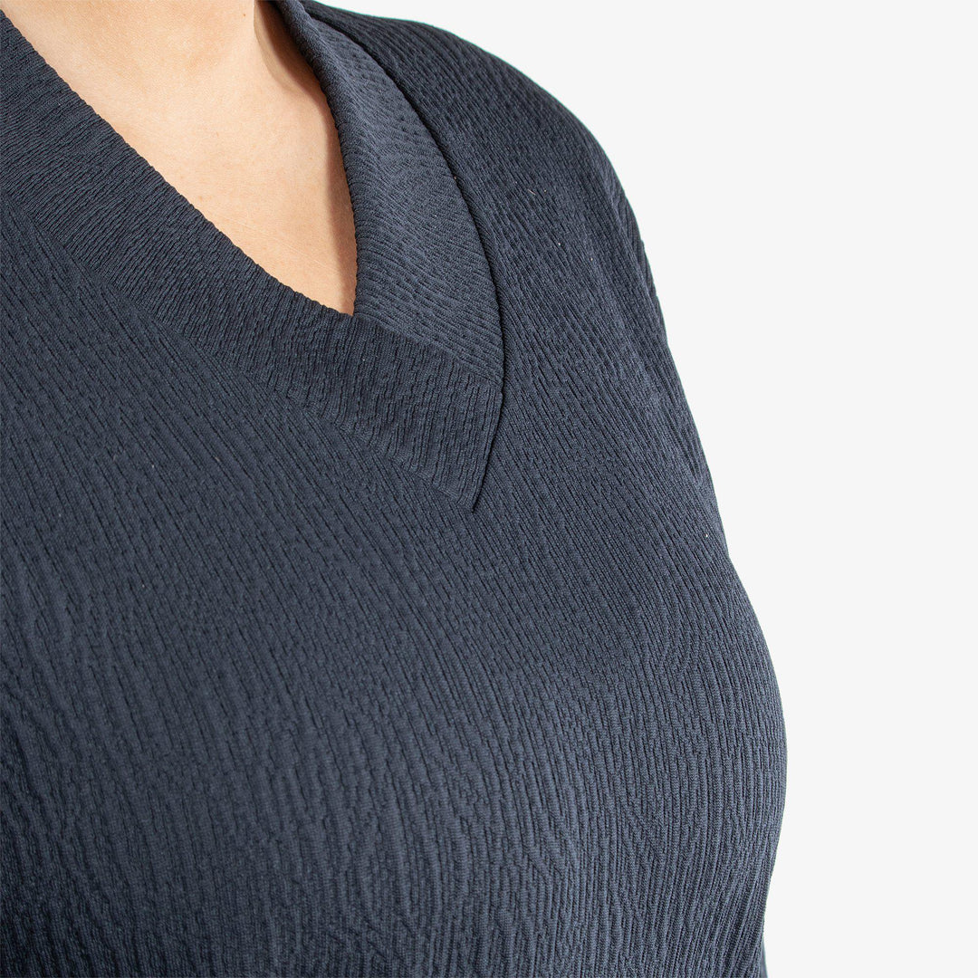 Donya is a Insulating mid layer for  in the color Navy(5)