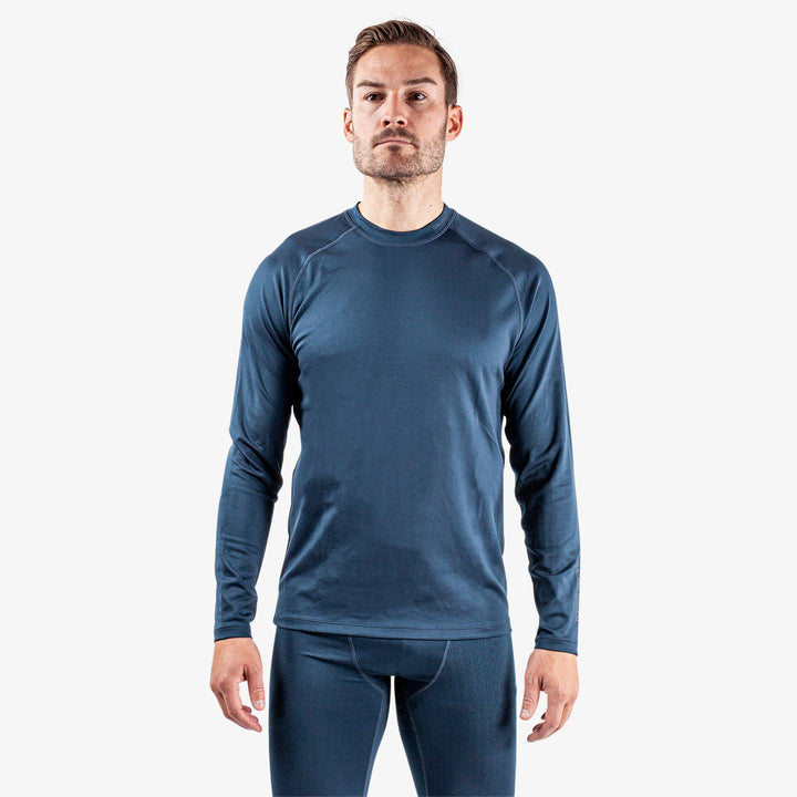 Elmo is a Thermal base layer golf top for Men in the color Navy/Blue Bell(1)