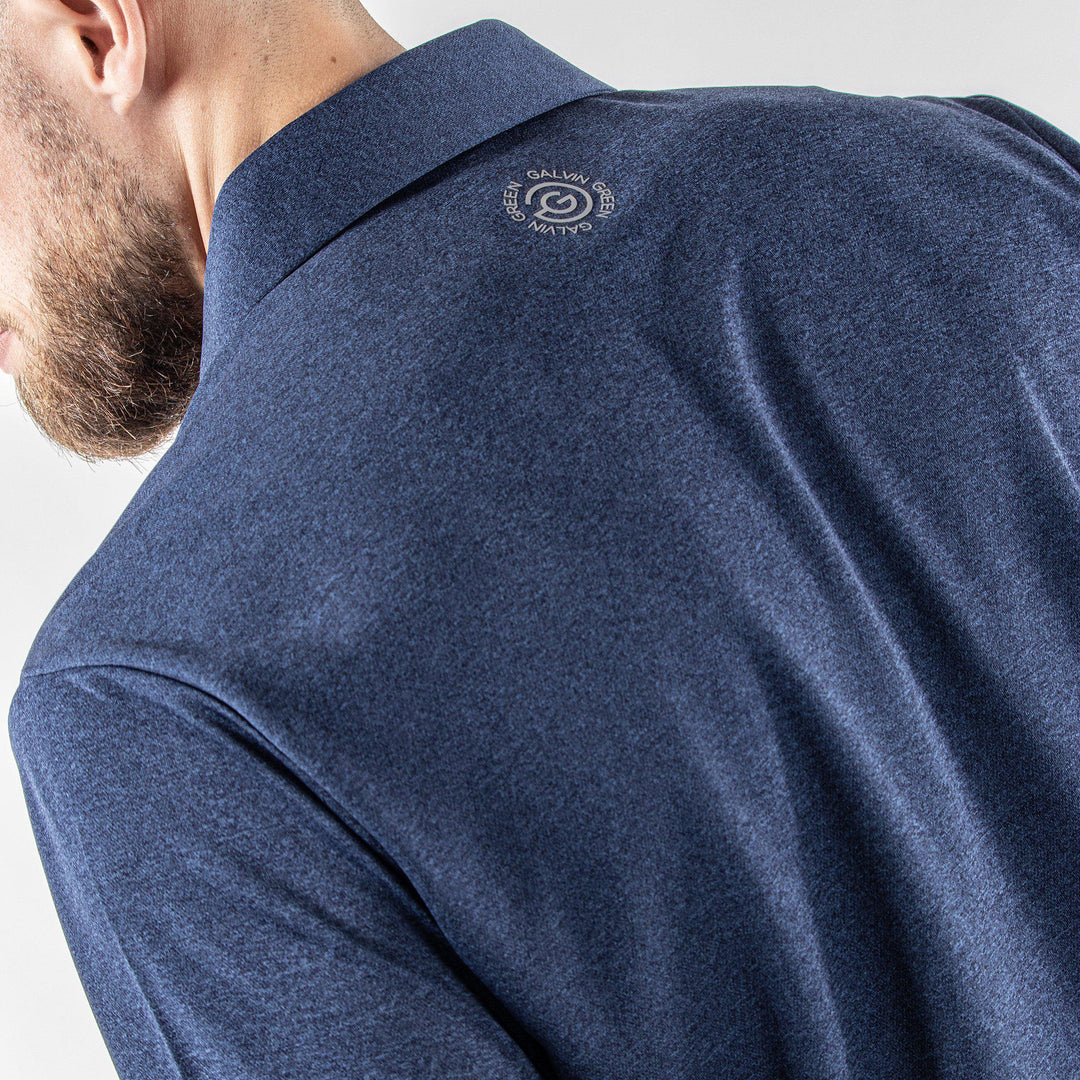 Marv is a Breathable short sleeve shirt for  in the color Navy melange(6)