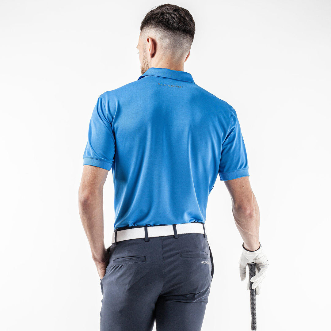 Max Tour is a Breathable short sleeve golf shirt for Men in the color Blue(4)