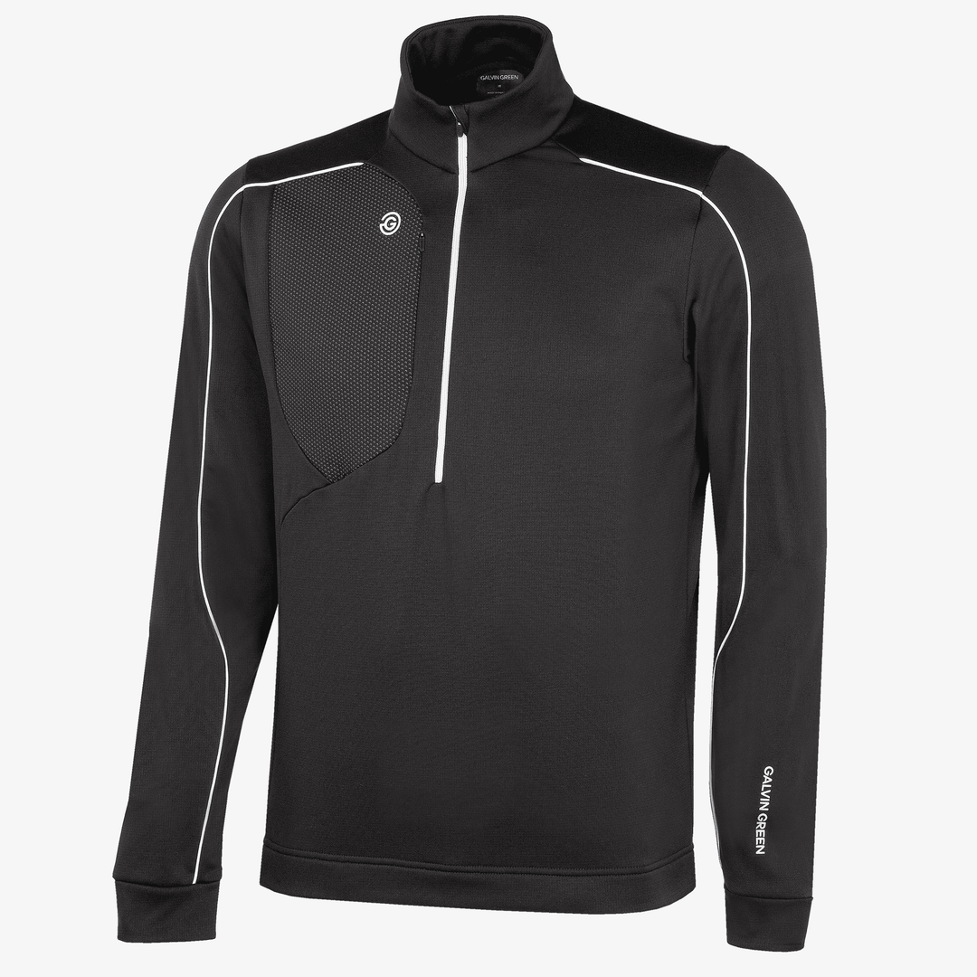 Dave is a Insulating golf mid layer for Men in the color Black/White(0)