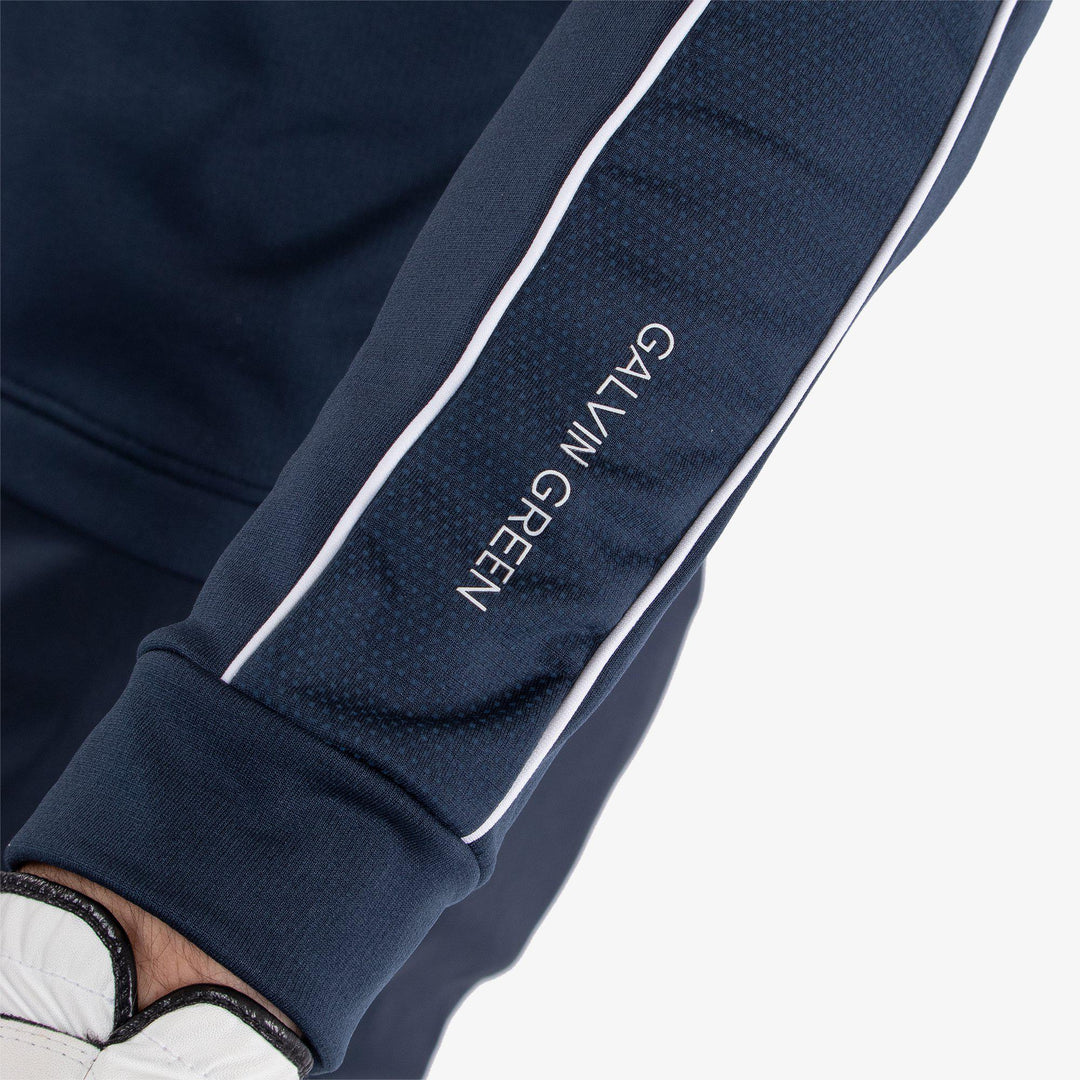 Daxton is a Insulating mid layer for  in the color Navy/Ensign Blue/White(4)