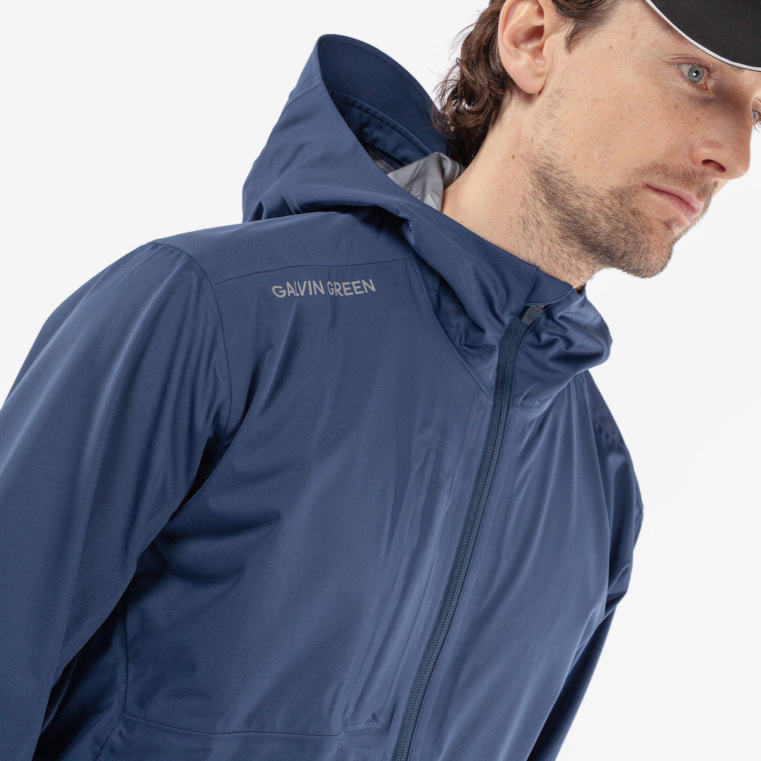 Amos is a Waterproof jacket for  in the color Blue(3)