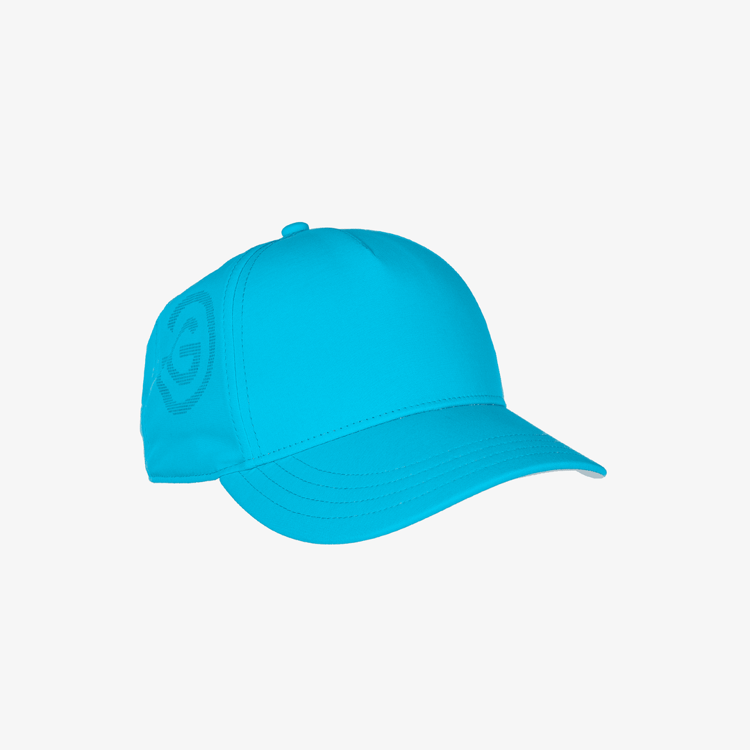 Sanford is a Lightweight solid golf cap for  in the color Aqua(1)