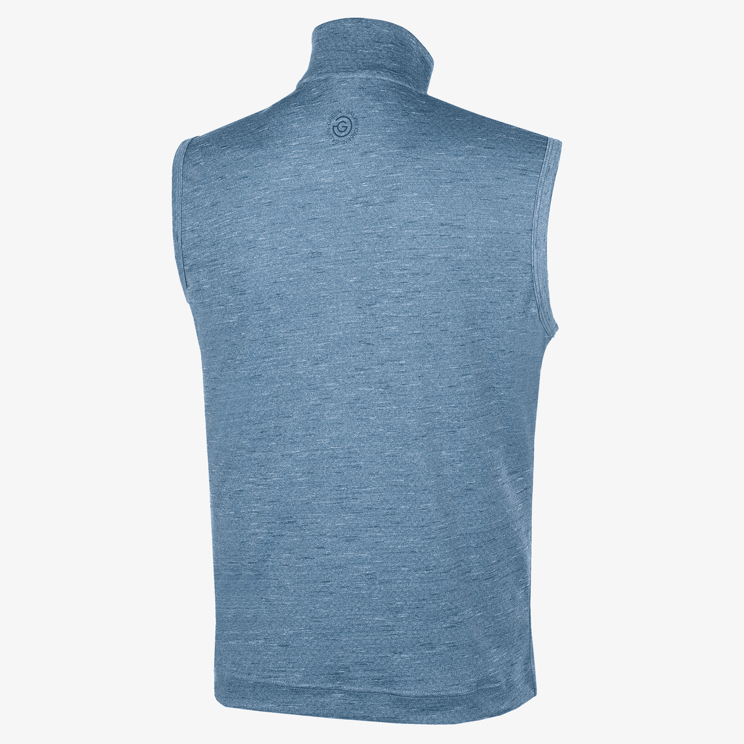 Del is a Insulating golf vest for Men in the color Blue Melange (7)