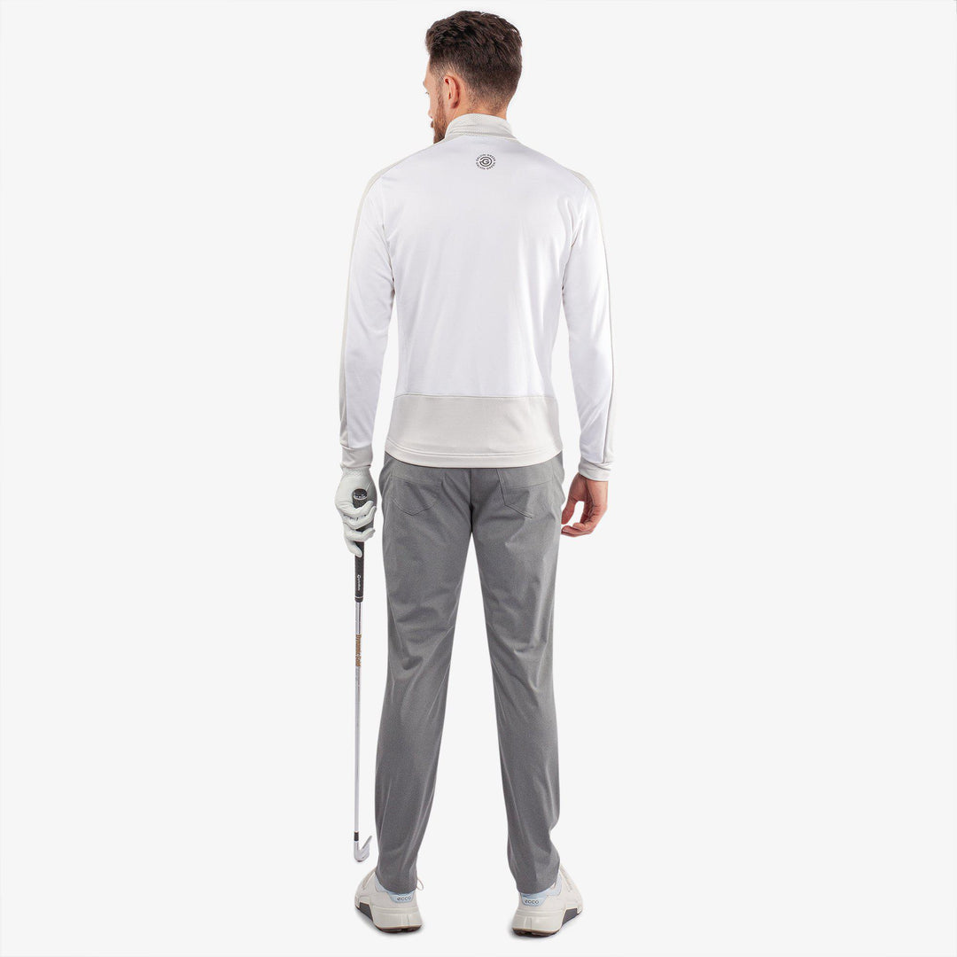 Dawson is a Insulating golf mid layer for Men in the color White/Cool Grey(6)