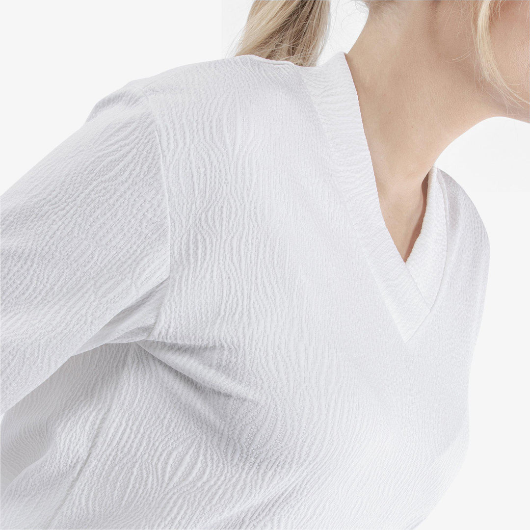 Donya is a Insulating mid layer for  in the color White(3)