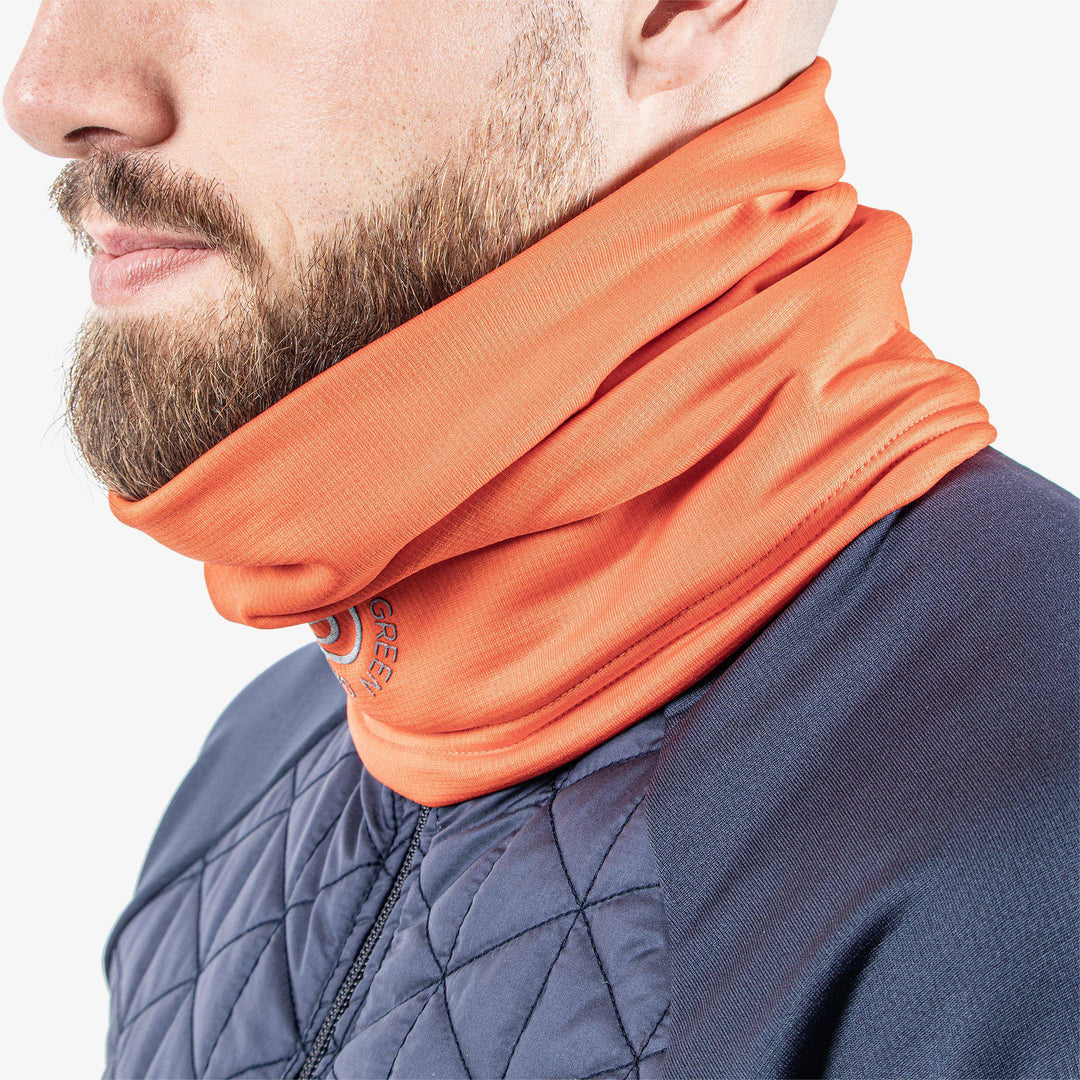 Dex is a Insulating golf neck warmer in the color Orange(3)