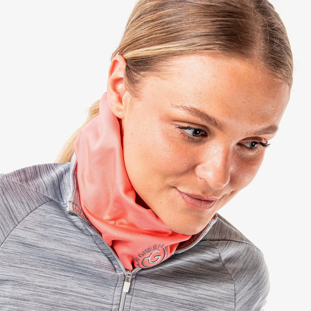 Dex is a Insulating golf neck warmer in the color Coral(3)