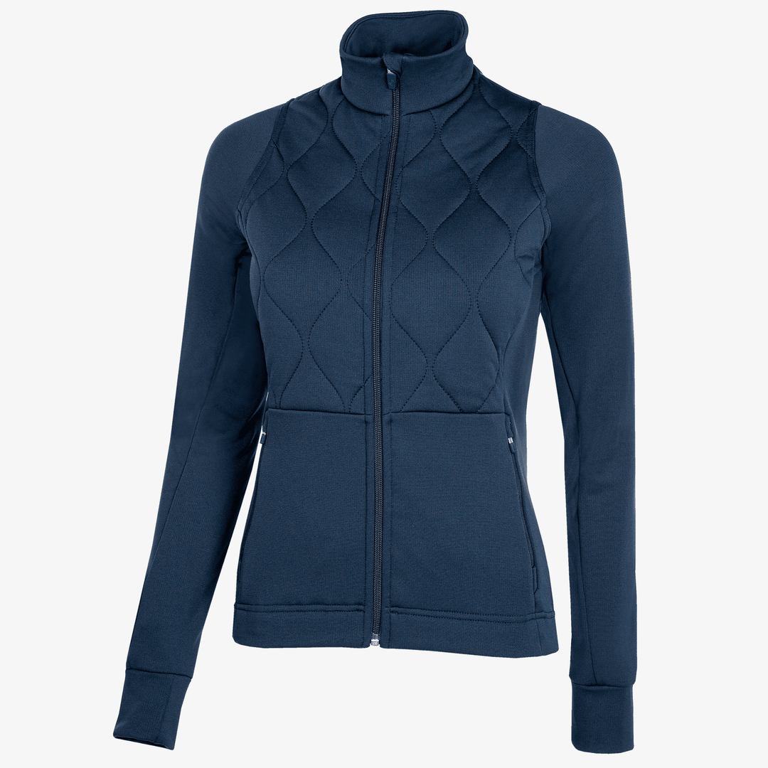 Darlena is a Insulating golf mid layer for Women in the color Navy(0)
