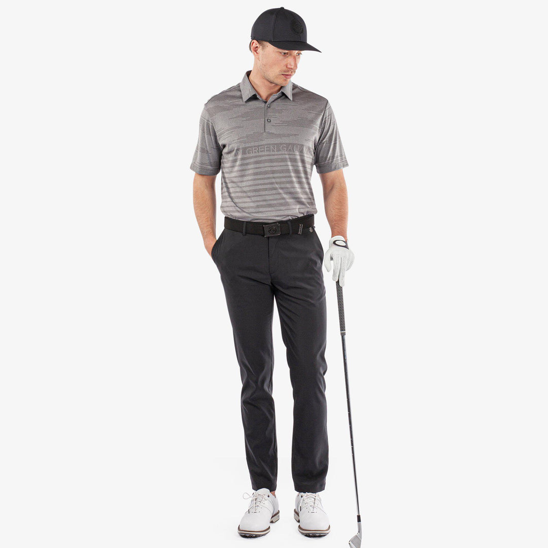 Maximus is a Breathable short sleeve golf shirt for Men in the color Sharkskin(2)