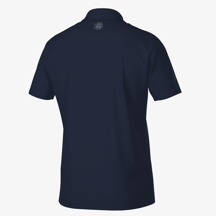 Marcelo is a Breathable short sleeve golf shirt for Men in the color Navy(7)