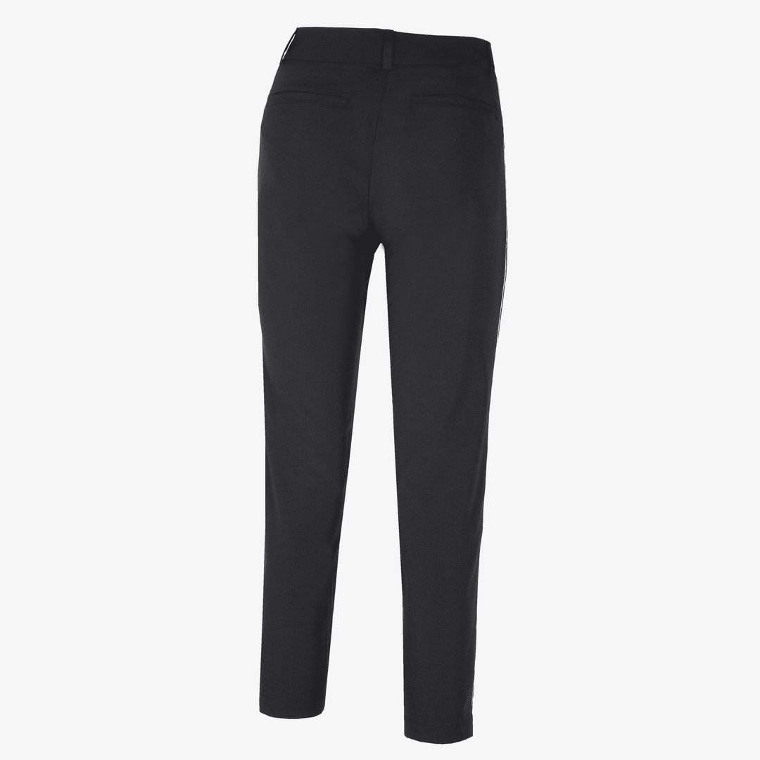 Nicole is a Breathable golf pants for Women in the color Black/Steel Grey(9)