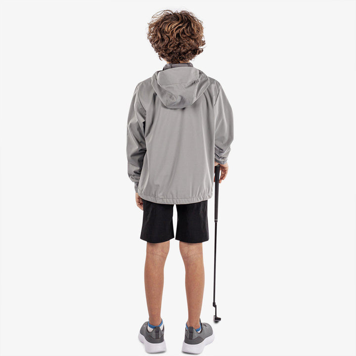 Rafael is a Windproof and water repellent golf jacket for Juniors in the color Sharkskin(9)