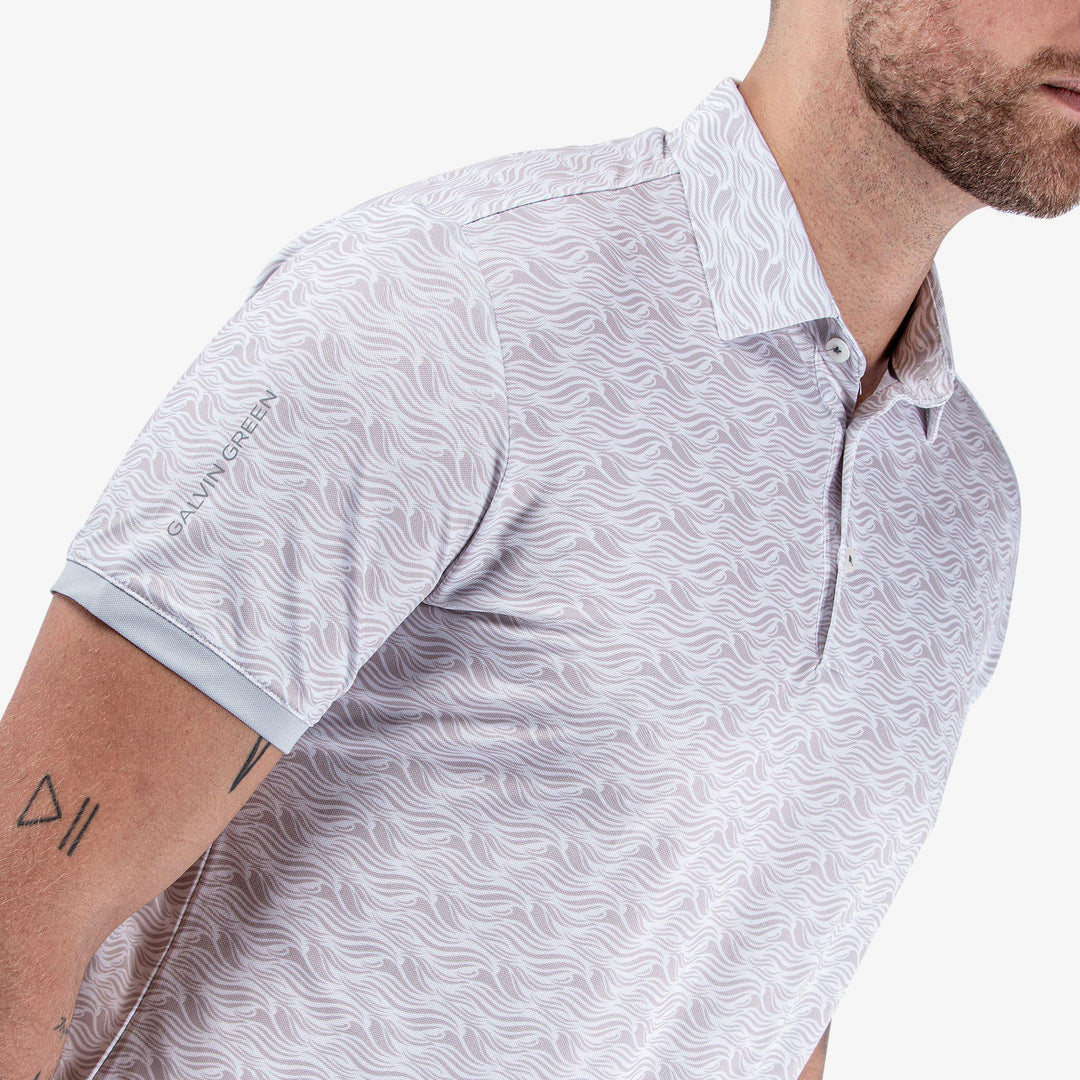 Madden is a Breathable short sleeve shirt for  in the color Cool Grey/White(3)