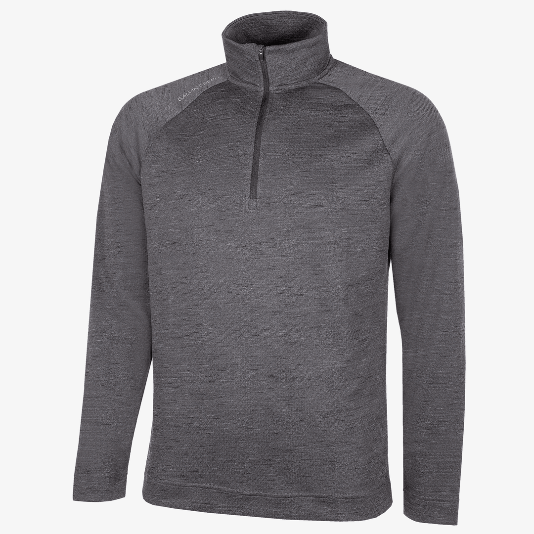 Dion is a Insulating golf mid layer for Men in the color Black Melange(0)