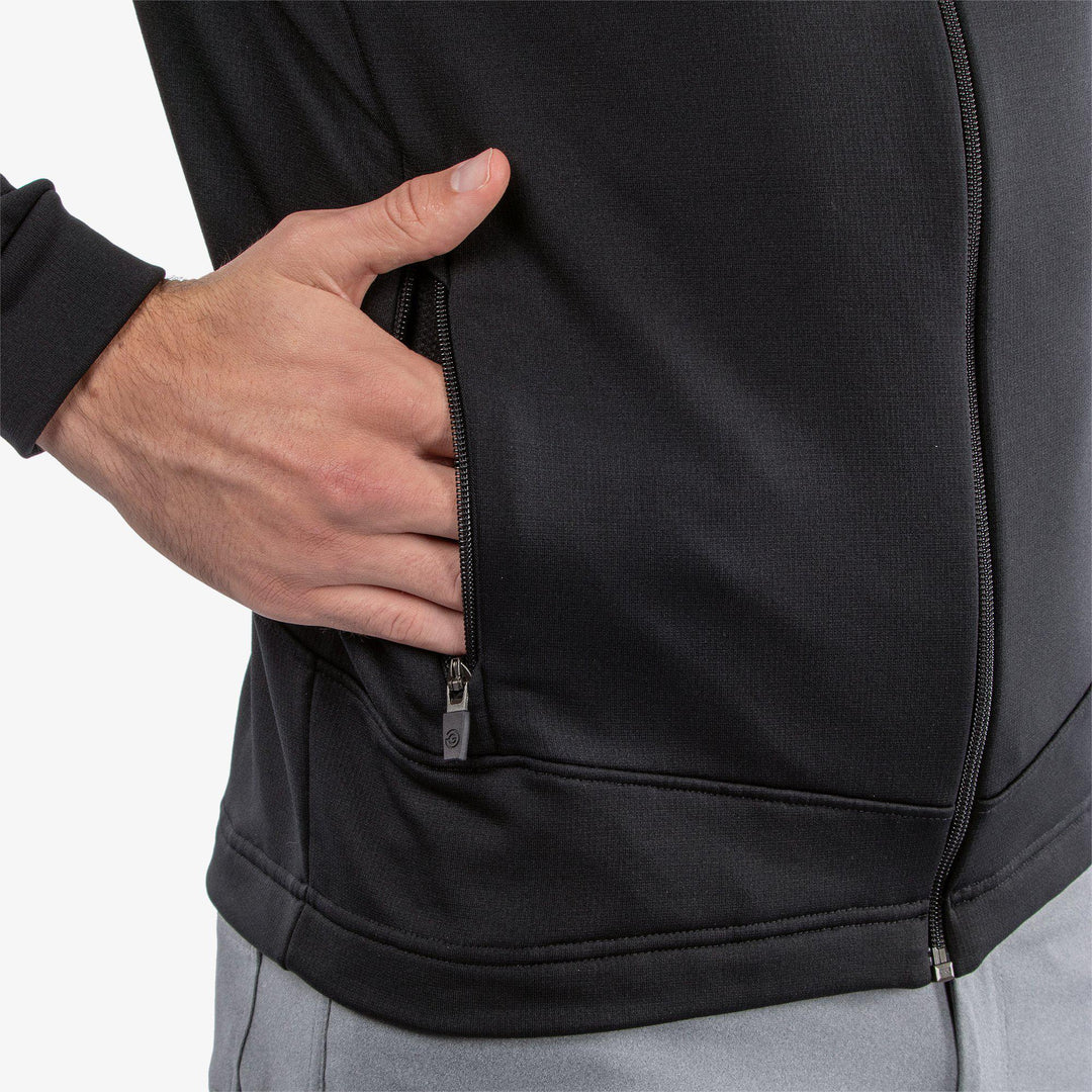 Dawson is a Insulating golf mid layer for Men in the color Black(4)