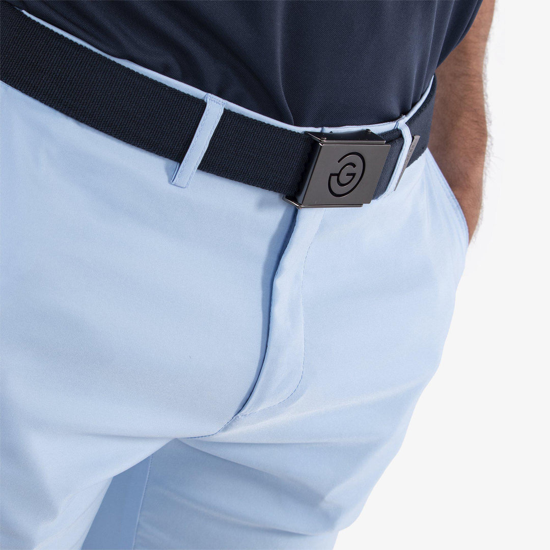 Paul is a Breathable golf shorts for Men in the color Blue Bell(3)