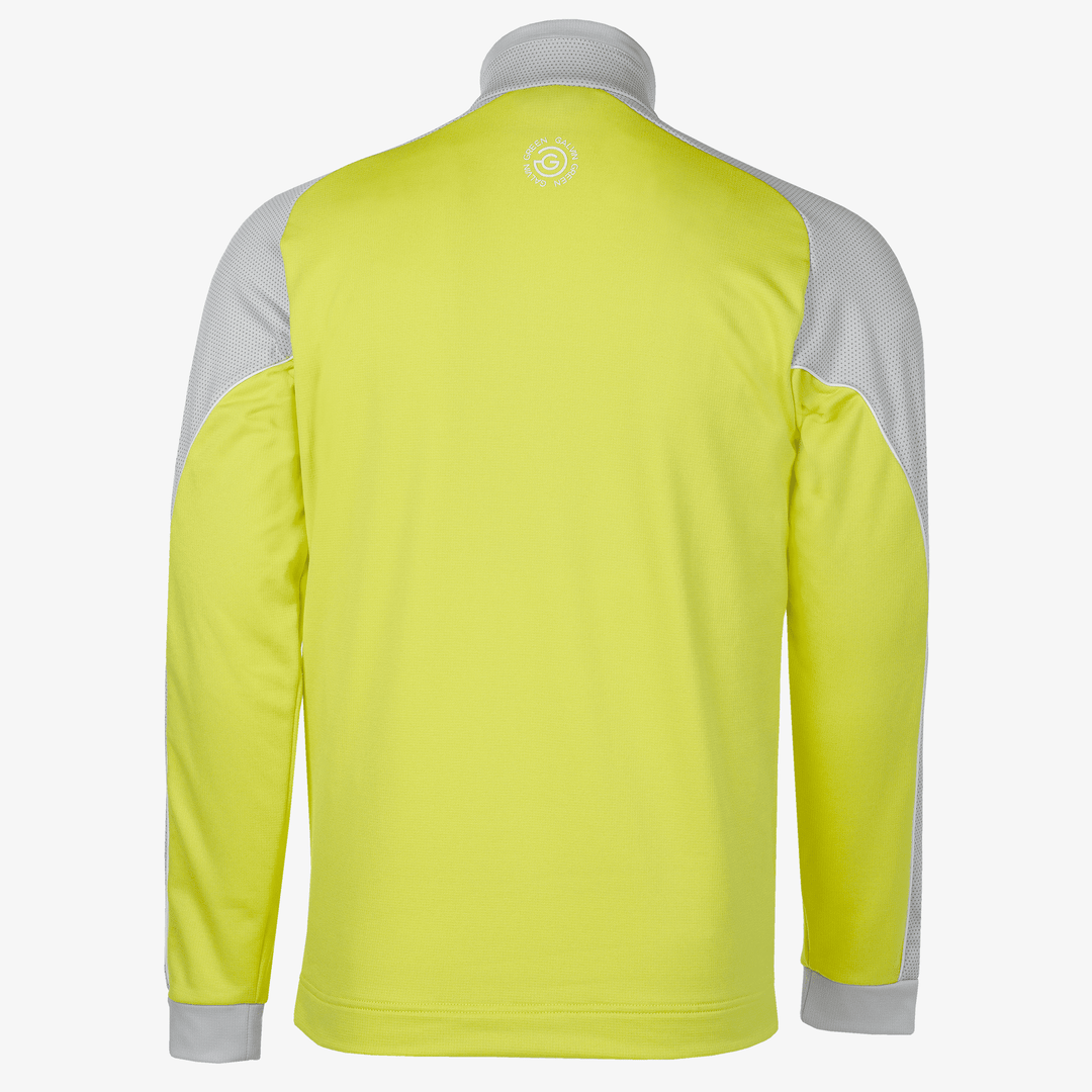 Daxton is a Insulating golf mid layer for Men in the color Sunny Lime/Cool Grey/White(9)