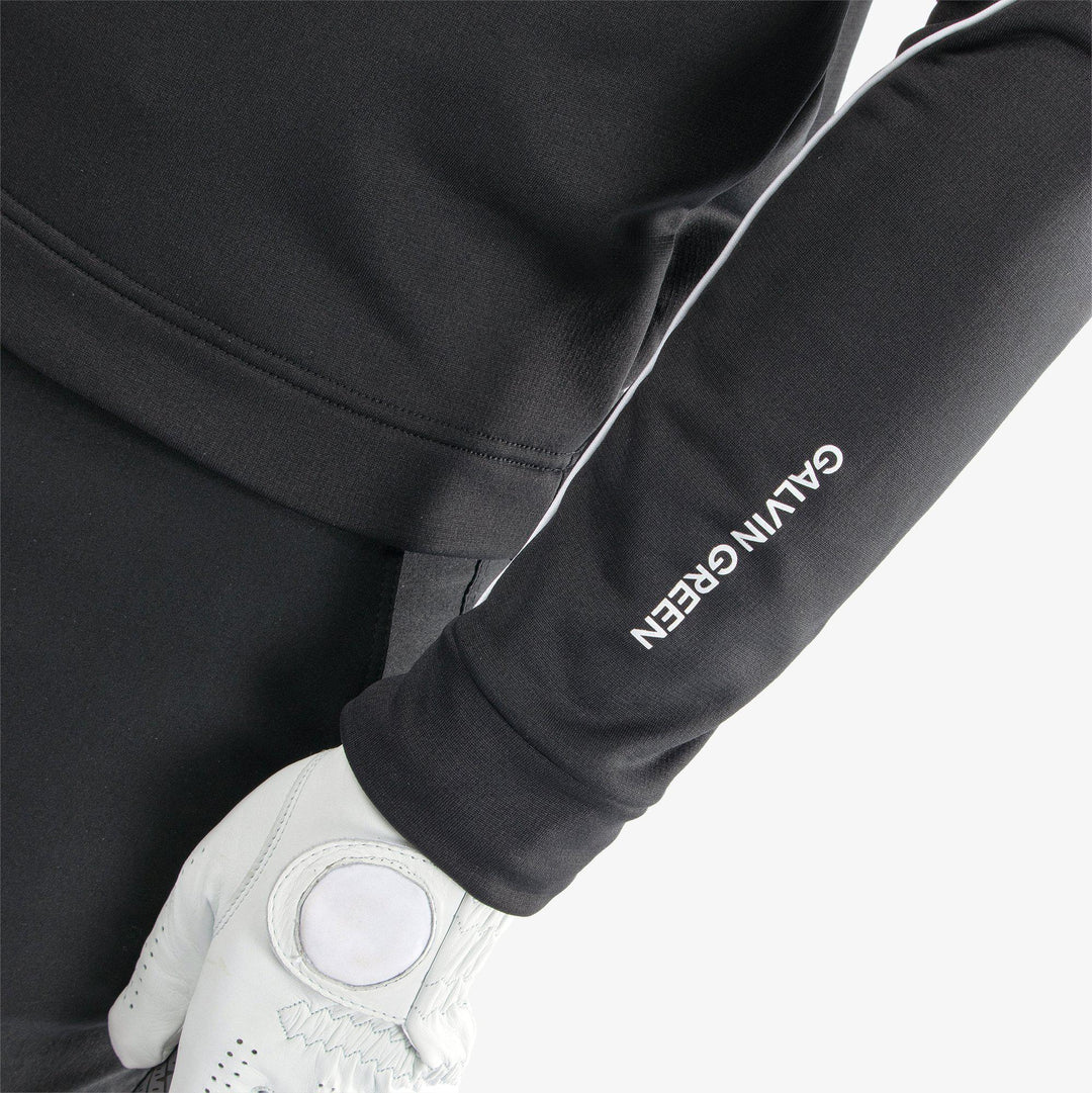 Dave is a Insulating golf mid layer for Men in the color Black/White(4)