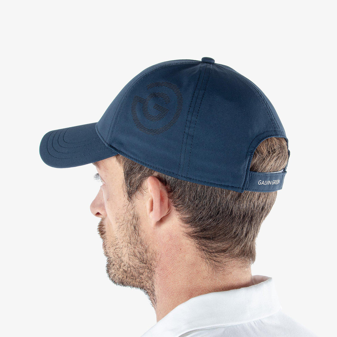 Sanford is a Lightweight solid golf cap in the color Navy(3)