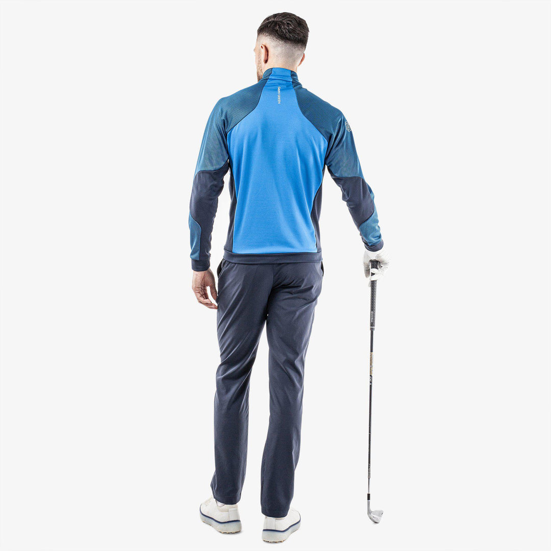 Donald is a Insulating golf mid layer for Men in the color Blue/Navy/White(8)
