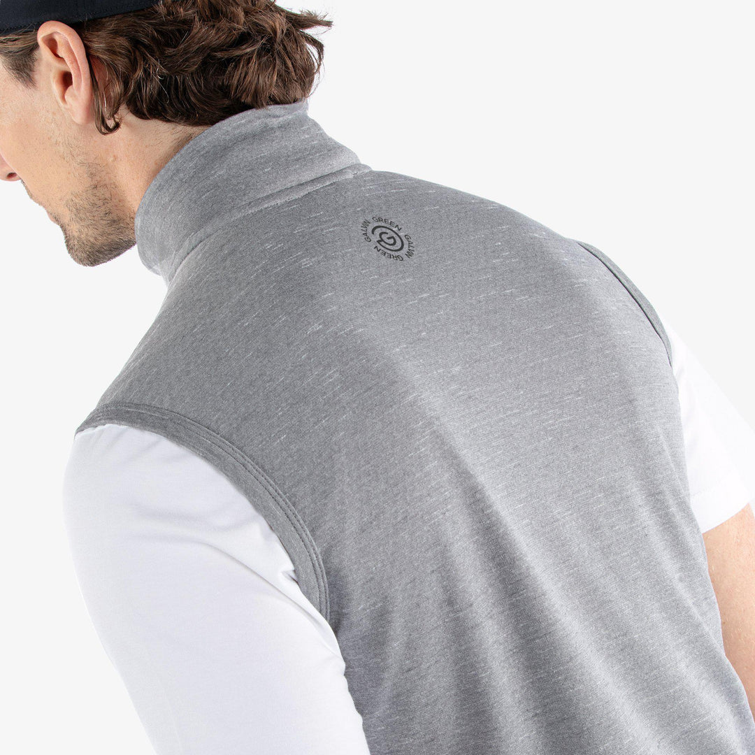 Del is a Insulating golf vest for Men in the color Grey melange(5)