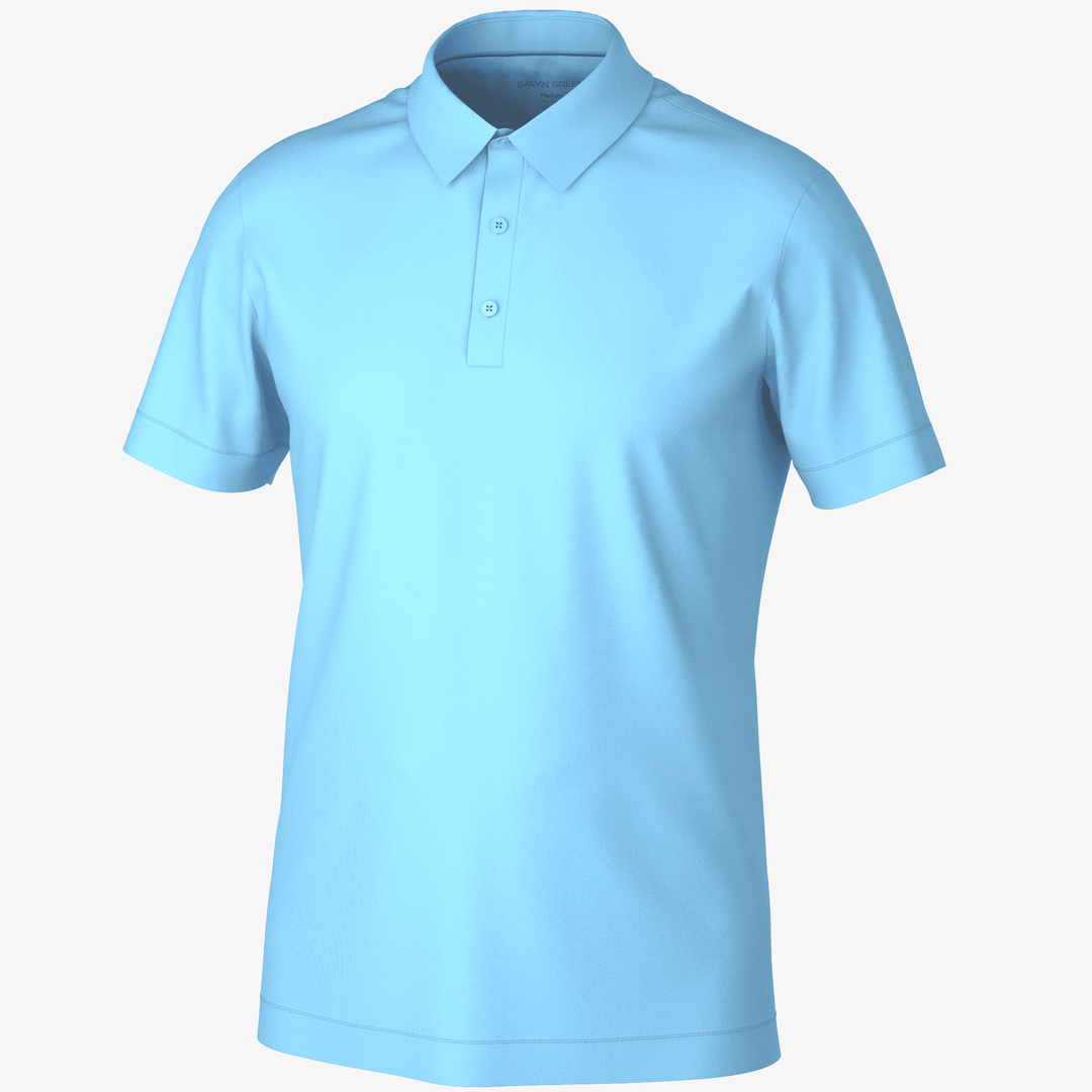 Marcelo is a Breathable short sleeve golf shirt for Men in the color Alaskan Blue(0)