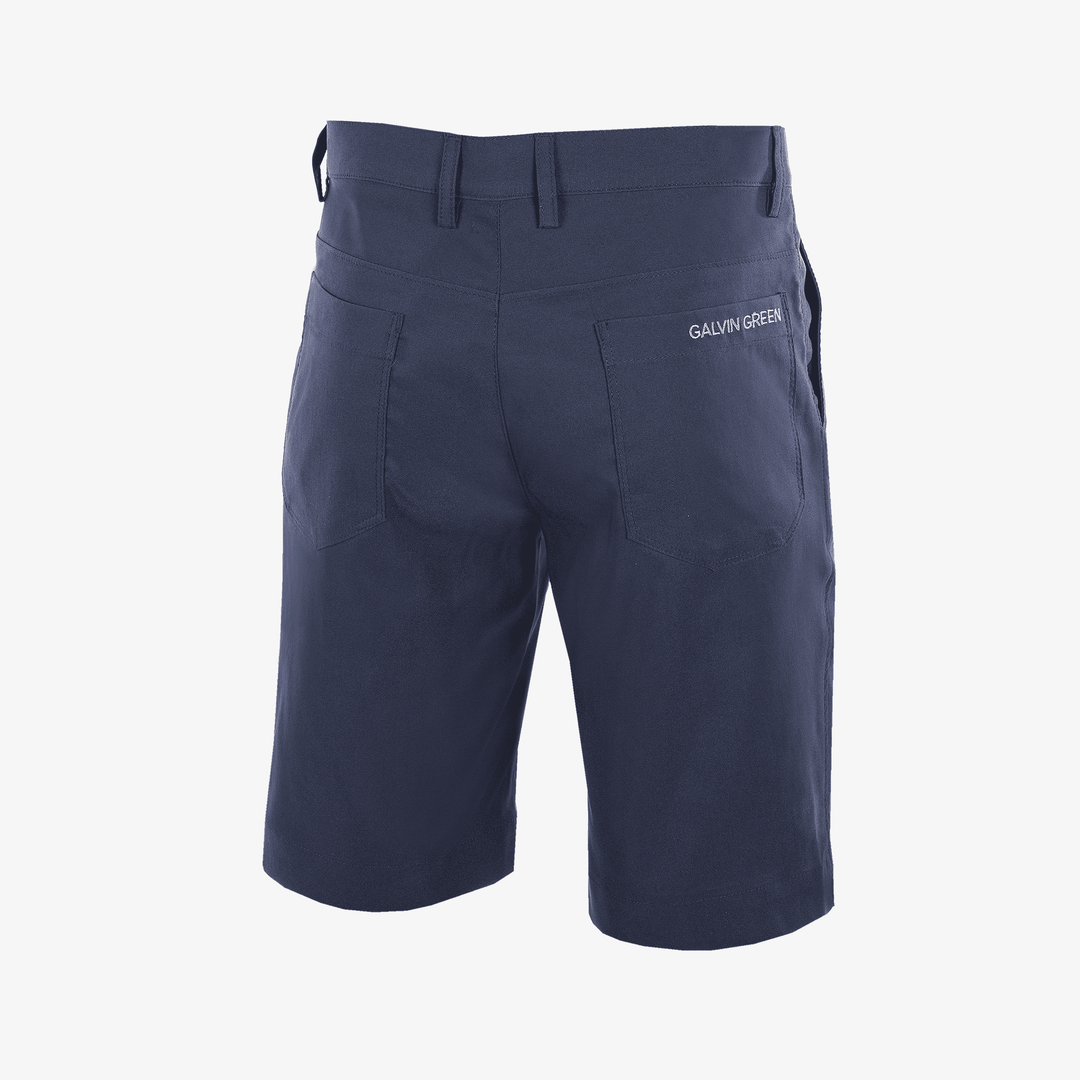 Raul is a Breathable golf shorts for Juniors in the color Navy(10)