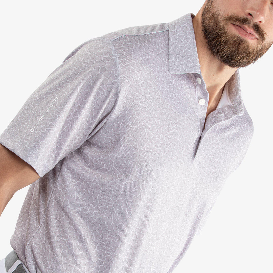 Mani is a Breathable short sleeve shirt for  in the color Cool Grey(3)