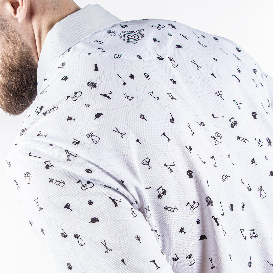 Miro is a Breathable short sleeve shirt for Men in the color White(6)