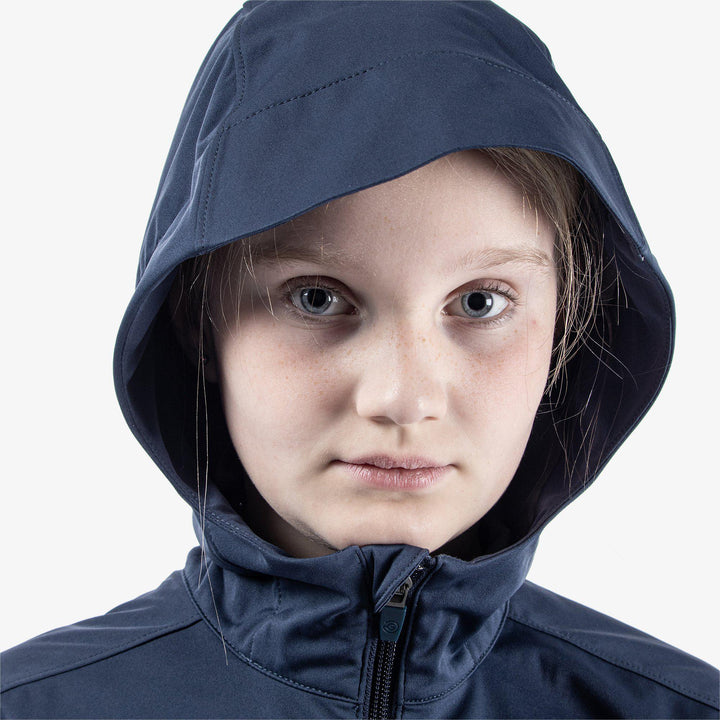 Rafael is a Windproof and water repellent golf jacket for Juniors in the color Navy(3)