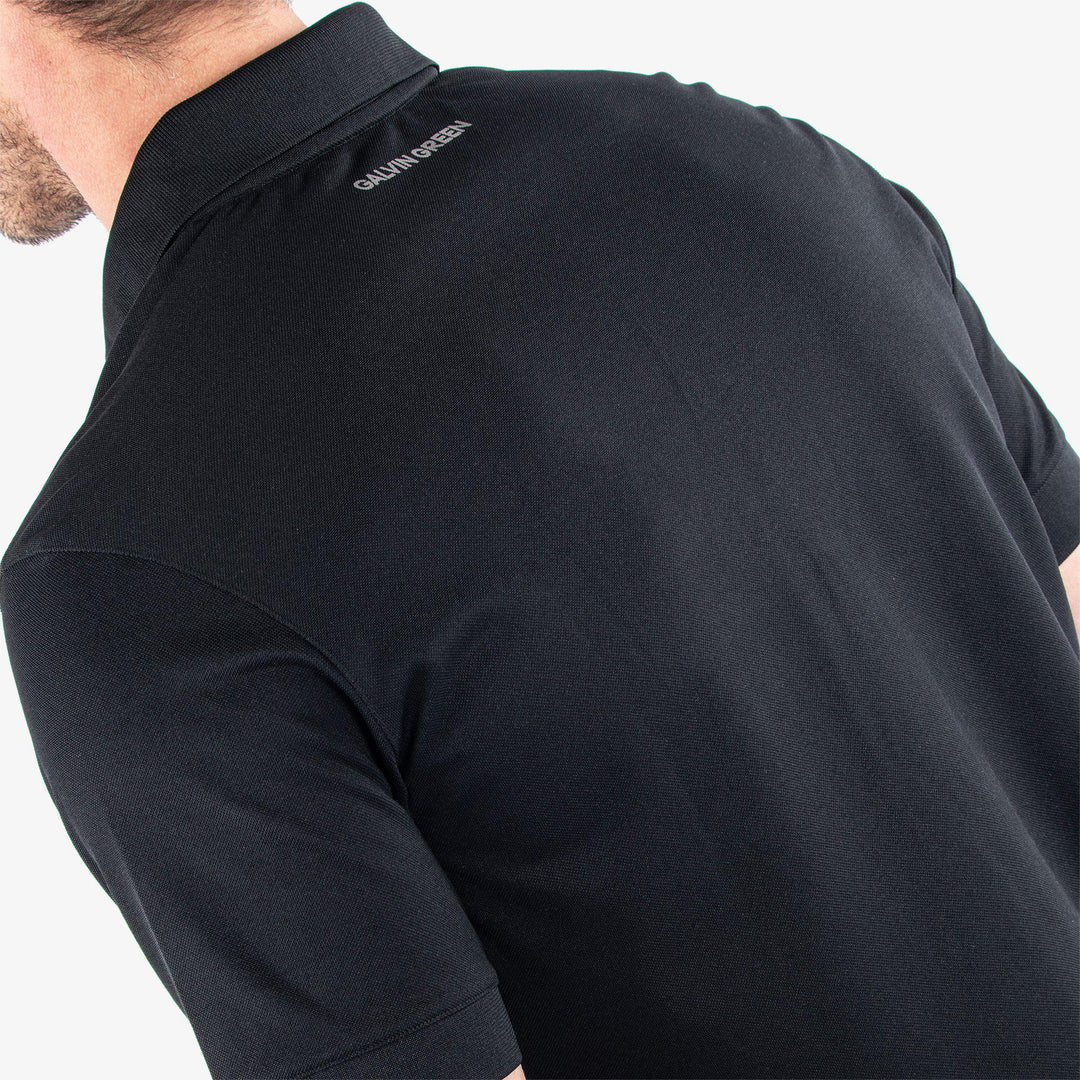 Maximilian is a Breathable short sleeve shirt for  in the color Black(5)