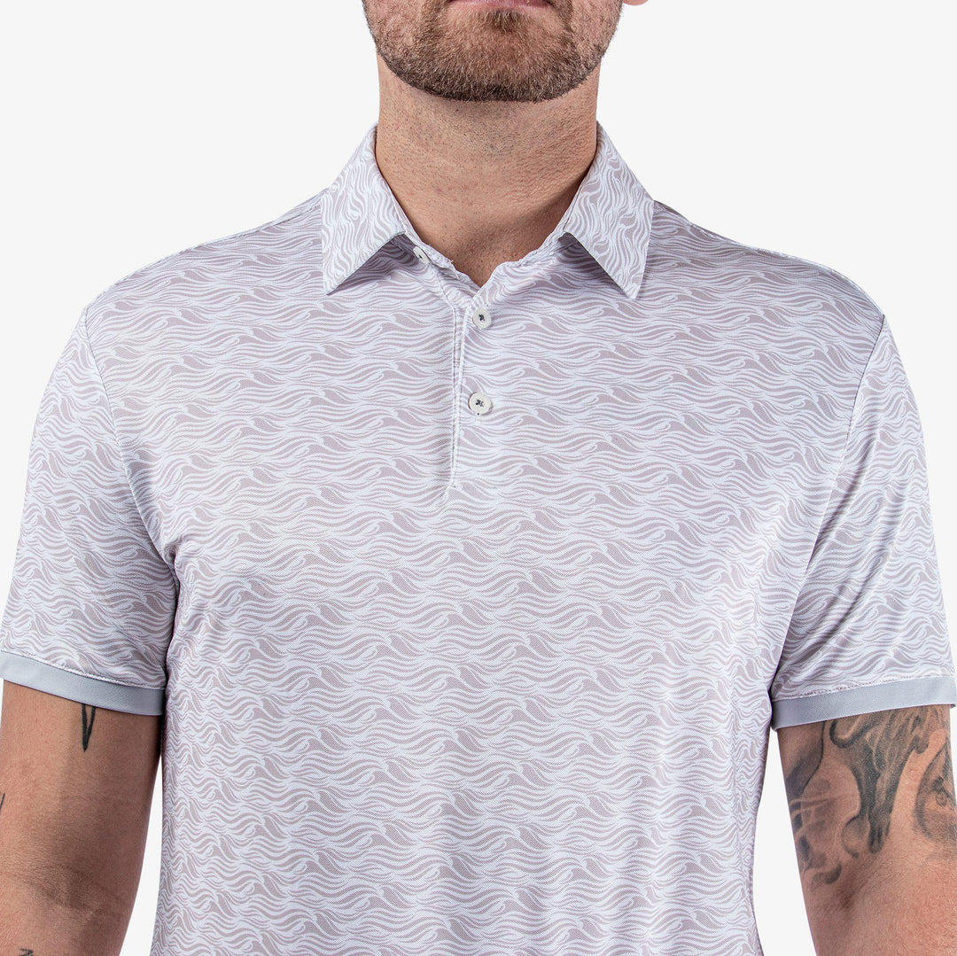 Madden is a Breathable short sleeve shirt for  in the color Cool Grey/White(4)