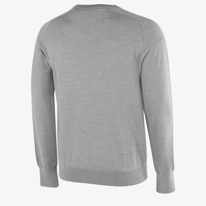 Carl is a Merino golf sweater for Men in the color Grey melange(7)