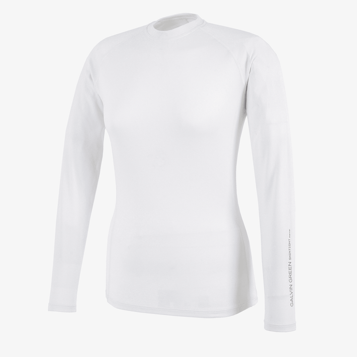 Elaine is a Thermal base layer top for  in the color White(0)